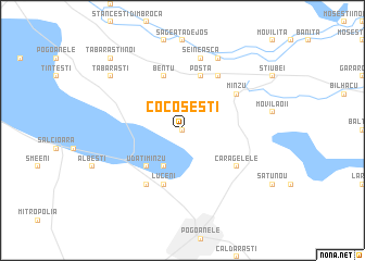 map of Cocoşeşti