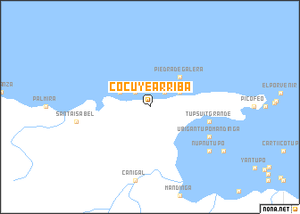 map of Cocuyé Arriba