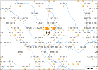 map of Cổ Ðình