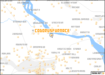 map of Codorus Furnace