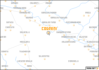 map of Codreni