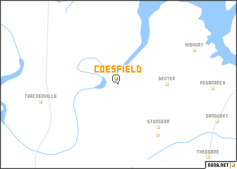 map of Coesfield