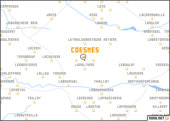 map of Coësmes