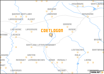 map of Coëtlogon