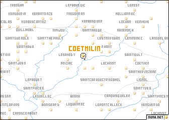 map of Coët-Milin