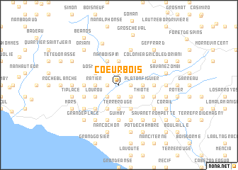 map of Cœur Bois