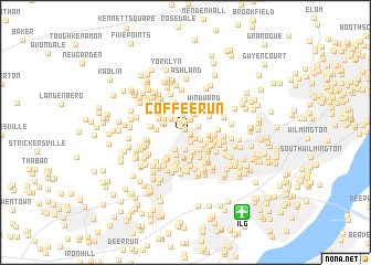 map of Coffee Run