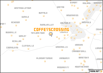 map of Coffeys Crossing