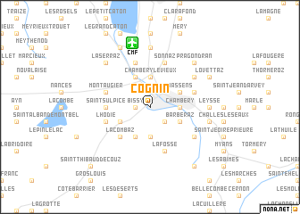 map of Cognin