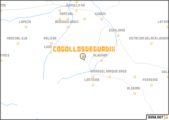 map of Cogollos de Guadix