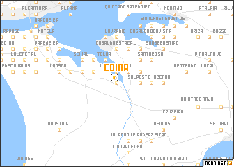 map of Coina