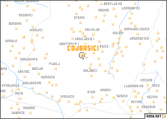 map of Cojbašići