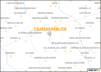 map of Cojos de Robliza