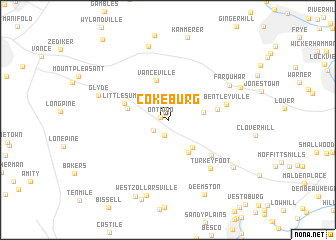 map of Cokeburg