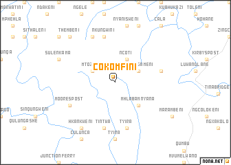 map of Cokomfini