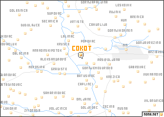 map of Čokot