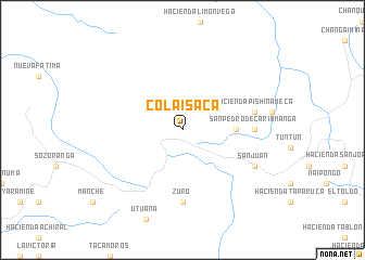map of Colaisaca