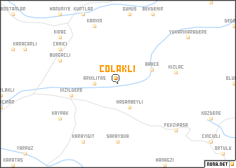 map of Çolaklı