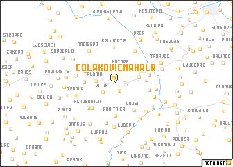 map of Čolaković Mahala