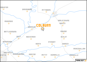map of Colburn