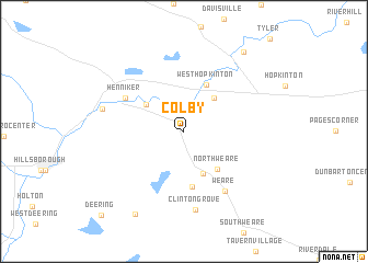 map of Colby