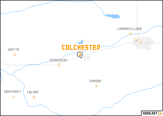 map of Colchester