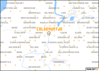 map of Coldemüntje