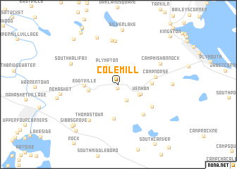 map of Cole Mill