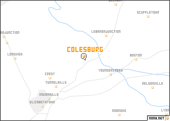 map of Colesburg