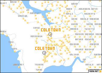 map of Cole Town