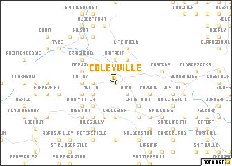 map of Coleyville