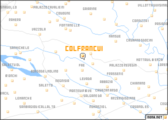 map of Colfrancui