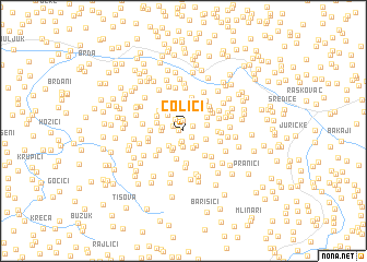 map of Colići