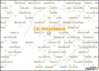 map of Colinas de Abajo