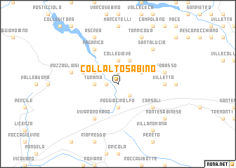 map of Collalto Sabino