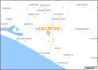 map of Collantes