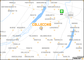 map of Collecchio