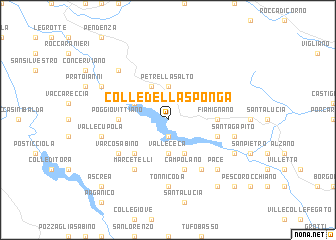 map of Colle della Sponga