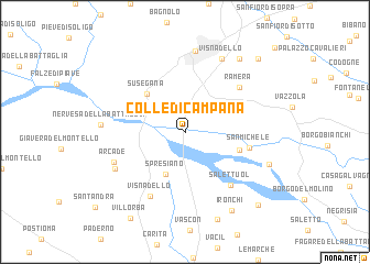 map of Colle di Campana