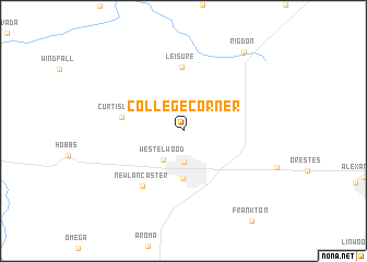 map of College Corner