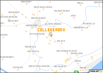 map of College Park