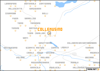 map of Collemusino