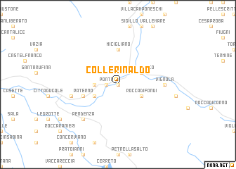 map of Collerinaldo