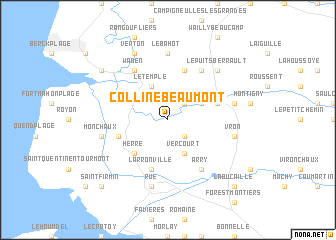 map of Colline-Beaumont