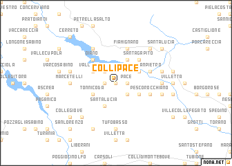 map of Collipace