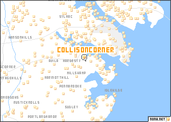 map of Collison Corner
