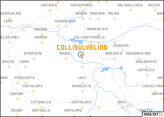 map of Colli sul Velino