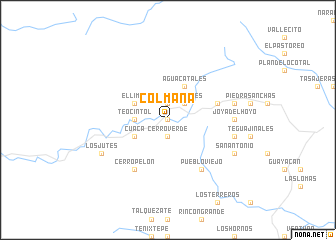 map of Colmana