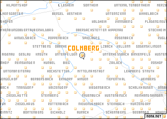 map of Colmberg