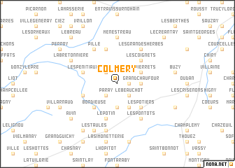 map of Colméry